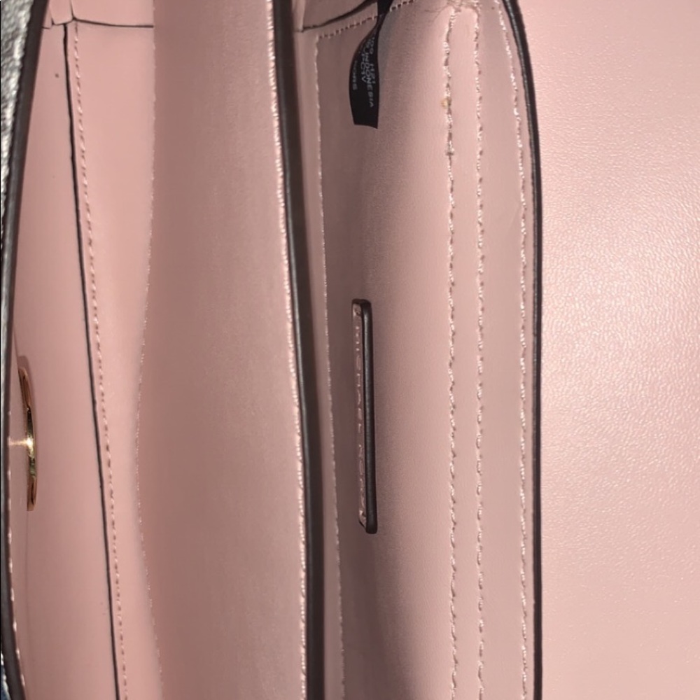 Pink and White Michael Kors handbag
